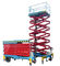 Folding Guardrails Mobile Scissor Lift With Manganese Steel Lifting Arm