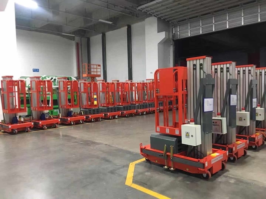 Altura da plataforma de 8 m Elevação vertical de empurrão manual