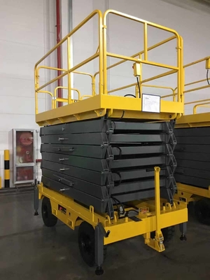 500 kg Plataforma móvel de tesoura Tabela de elevação elétrica 16 m Alteza de trabalho