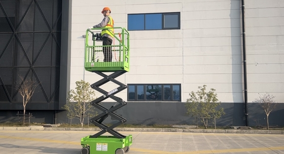 6M WORKING HEIGHT MINI FULL ELECTRIC SELF PROPELLED SCISSOR LIFT WITH HYDRAULIC TURNING WHEEL