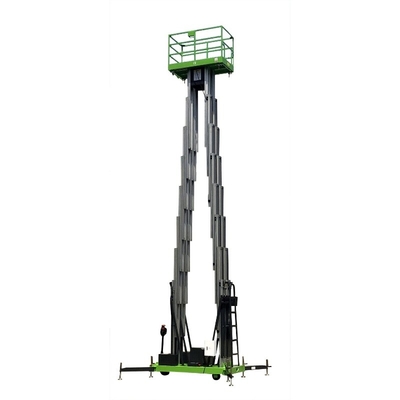 Capacidade de carga móvel manual da tabela de levantamento 300Kg da plataforma de trabalho aéreo 12m de Punshing do mastro triplo