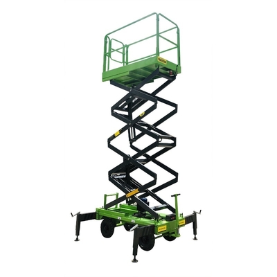 7.5 Meters Manual Pushing Mobile Scissor Lift X-Lift Platform 500Kg