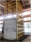 O CE certificou o poder 3000kg do motor 4kw carrega a plataforma de levantamento hidráulica do trilho de guia da carga da altura do elevador da capacidade 6m