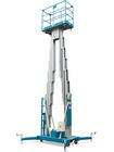 Mastro vertical hidráulico 14m do dobro da plataforma de trabalho aéreo do elevador alto com garantia de 1 ano