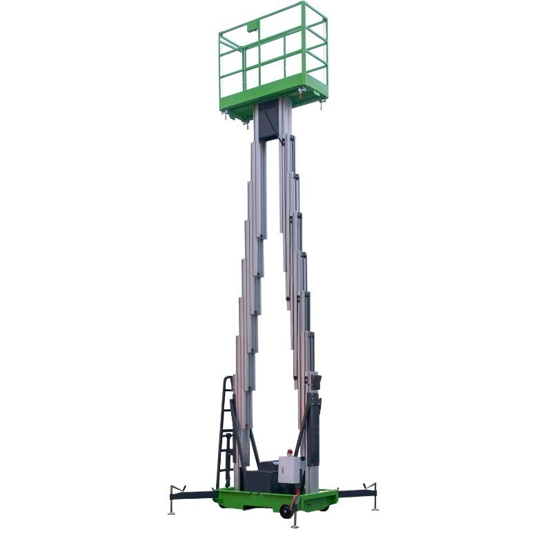 14m Double Mast Aerial Work Platform Durable Awp Equipment 150Kg Loading