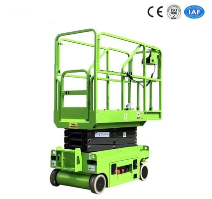 Mini automotores Scissor o elevador 3 medidores para o trabalho aéreo com a roda de gerencio hidráulica